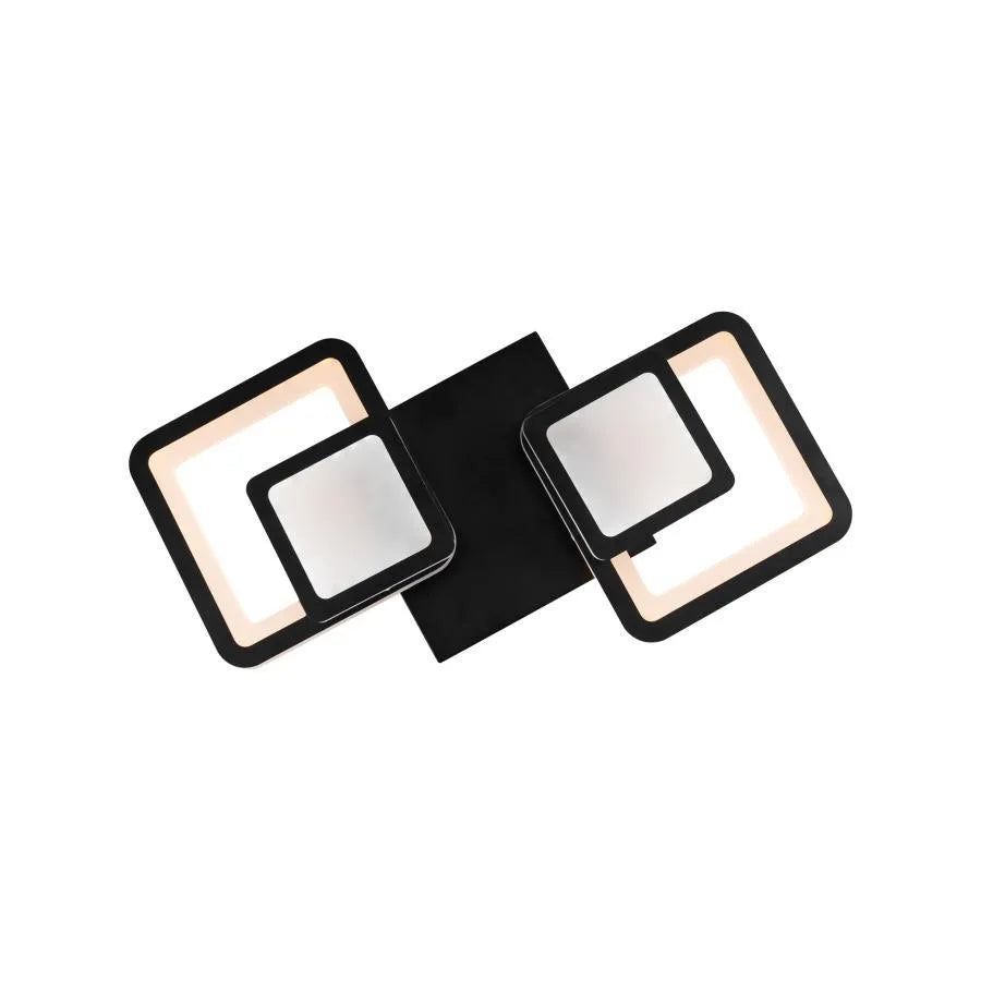 LED csillár távirányítóval BALANS 44W, 2 négyzet, hideg/meleg/semleges fény, szabályozható, fekete LED csillárok távirányítóval Alapértelmezett cím Alessandro Design