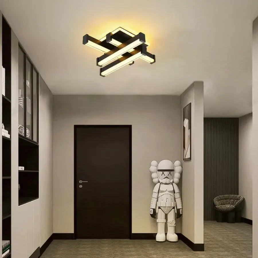 LED csillár CADE 34W, 4 elem, lineáris, hideg/meleg/semleges fény, fekete alkalmazott LED-csillárok Alapértelmezett cím Alessandro Design