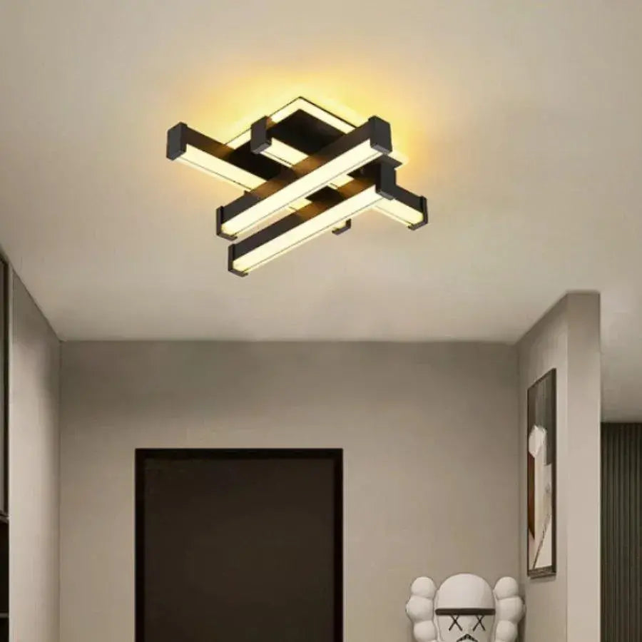 LED csillár CADE 34W, 4 elem, lineáris, hideg/meleg/semleges fény, fekete alkalmazott LED-csillárok Alapértelmezett cím Alessandro Design