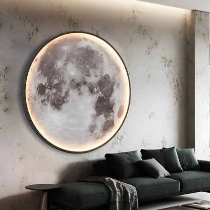 LED fali lámpa, Dekoratív, Luna 83W Átmérő 120CM Hideg/Semleges/Meleg fény Fekete LED Csillárok Alkalmazott Alapértelmezett Cím Alessandro Design