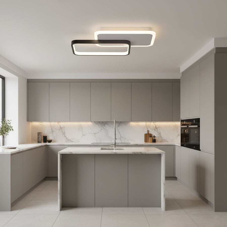 LED csillár távirányítóval CAROLINA 31W, 2 elem, hideg/meleg/semleges fény, szabályozható, fekete