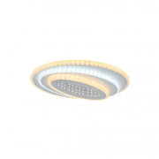 LED csillár NEXA 3D 36W, ovális, hideg/meleg/semleges fény, fehér