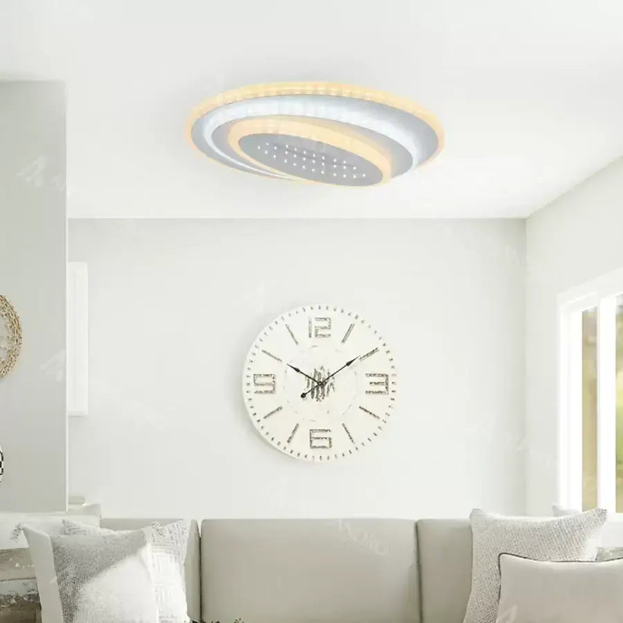 LED csillár NEXA 3D 36W, ovális, hideg/meleg/semleges fény, fehér
