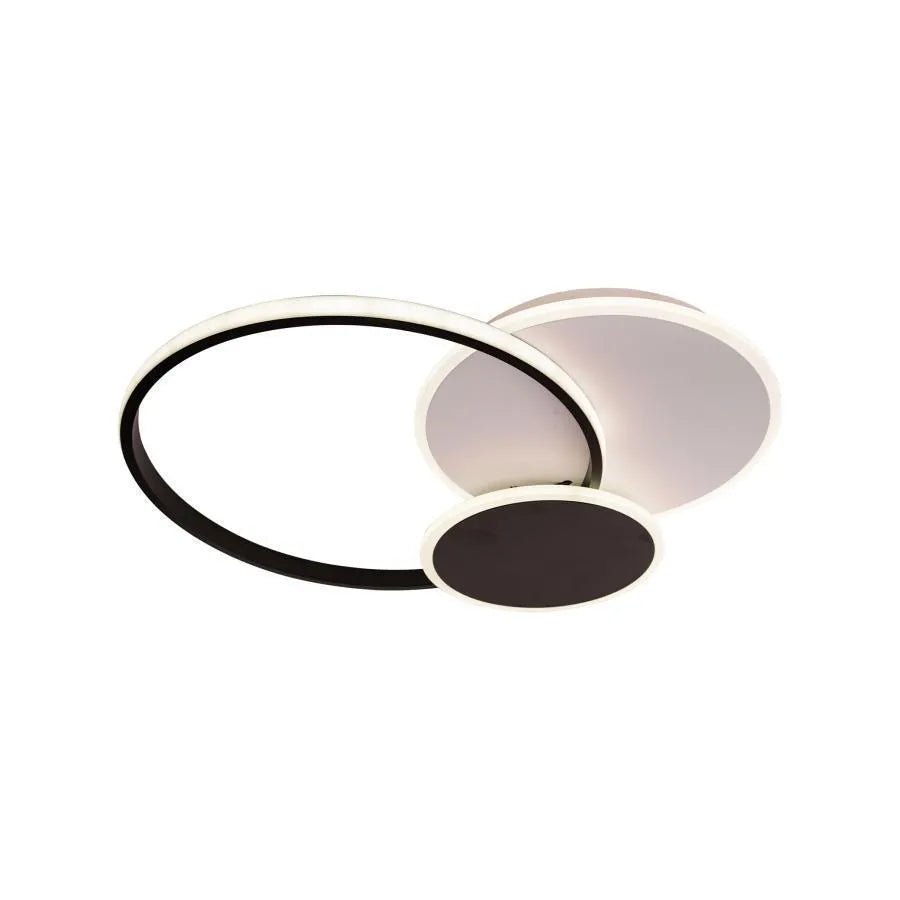 LED csillár távirányítóval KILLIAN 46W, 3 kör, hideg/meleg/semleges fény, szabályozható, fekete LED csillárok távirányítóval Alapértelmezett cím Alessandro Design