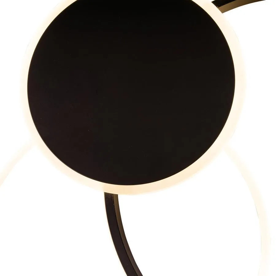 LED csillár távirányítóval KILLIAN 46W, 3 kör, hideg/meleg/semleges fény, szabályozható, fekete LED csillárok távirányítóval Alapértelmezett cím Alessandro Design