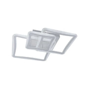 LED csillár távirányítóval FARYDA 120W, 3 négyzet, hideg/meleg/semleges fény, szabályozható, fehér