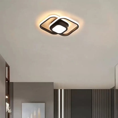DUOFORM LED csillár, 21 W, 3 négyzet, hideg/meleg/semleges fény, fekete LED csillárok Alapértelmezett cím Alessandro Design