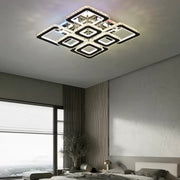 LED csillár távirányítóval és kristály QUADRIA SUPREMO RGB 168W, 8 négyzet, hideg/meleg/semleges fény, szabályozható, fényes króm LED csillárok távirányítóval Alapértelmezett cím Alessandro Design