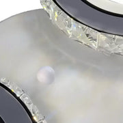 LED csillár távirányítóval és kristály NOVA ROTONDA 34W, 2 kör, hideg/meleg/semleges fény, fehér kristály LED csillárok Alapértelmezett cím Alessandro Design