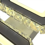 LED csillár távirányítóval és kristály QUADRIS 41W, 2 négyzet, hideg/meleg/semleges fény, szabályozható, fehér kristály LED csillár Alapértelmezett cím Alessandro Design