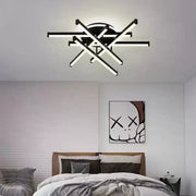 LED csillár távirányítóval FILO 188W, 6 elem, Lineáris, hideg/meleg/semleges fény, szabályozható, fekete LED csillárok távirányítóval Alapértelmezett cím Alessandro Design