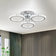 LED csillár távirányítóval és kristály ALANUBIS 40W, 3 kör, hideg/meleg/semleges fény, szabályozható, fényes króm kristály LED csillárok alapértelmezett cím Alessandro Design