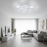 LED-es csillár távirányítóval IPOMOEA 51W, 3 csillag, hideg/meleg/semleges fény, szabályozható, fehér LED-es csillár távirányítóval Alapértelmezett cím Alessandro Design