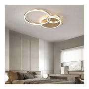 LED csillár távirányítóval MYRENE 110W, 2 kör, hideg/meleg/semleges fény, szabályozható, arany LED csillárok távirányítóval Alapértelmezett cím Alessandro Design