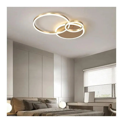 LED csillár távirányítóval MYRENE 110W, 2 kör, hideg/meleg/semleges fény, szabályozható, arany LED csillárok távirányítóval Alapértelmezett cím Alessandro Design