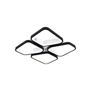 LED csillár távirányítóval DAIKI 69W, 4 négyzet, hideg/meleg/semleges fény, szabályozható, fekete LED csillárok távirányítóval Alapértelmezett cím Alessandro Design