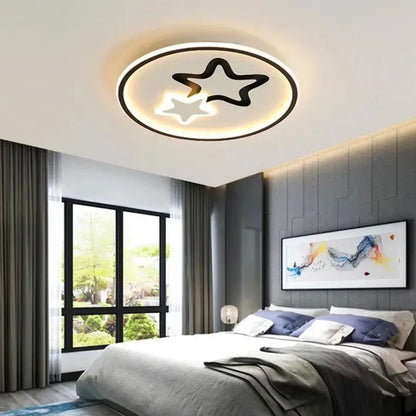 LED-es csillár távirányítóval EMELIANA 57W, Csillag, Hideg/Meleg/Semleges fény, Szabályozható, Fekete LED-es csillárok távirányítóval Alapértelmezett cím Alessandro Design