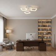 LED csillár ERIKA 20W, 3 négyzet, semleges fény 4000k, fehér, fém és akril alkalmazott LED csillárok alapértelmezett cím Alessandro Design