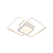 DUOFORM LED csillár 21 W, 3 négyzet, hideg/meleg/semleges fény, fehér, alkalmazott LED csillárok Alapértelmezett cím Alessandro Design