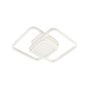DUOFORM LED csillár 21 W, 3 négyzet, hideg/meleg/semleges fény, fehér, alkalmazott LED csillárok Alapértelmezett cím Alessandro Design