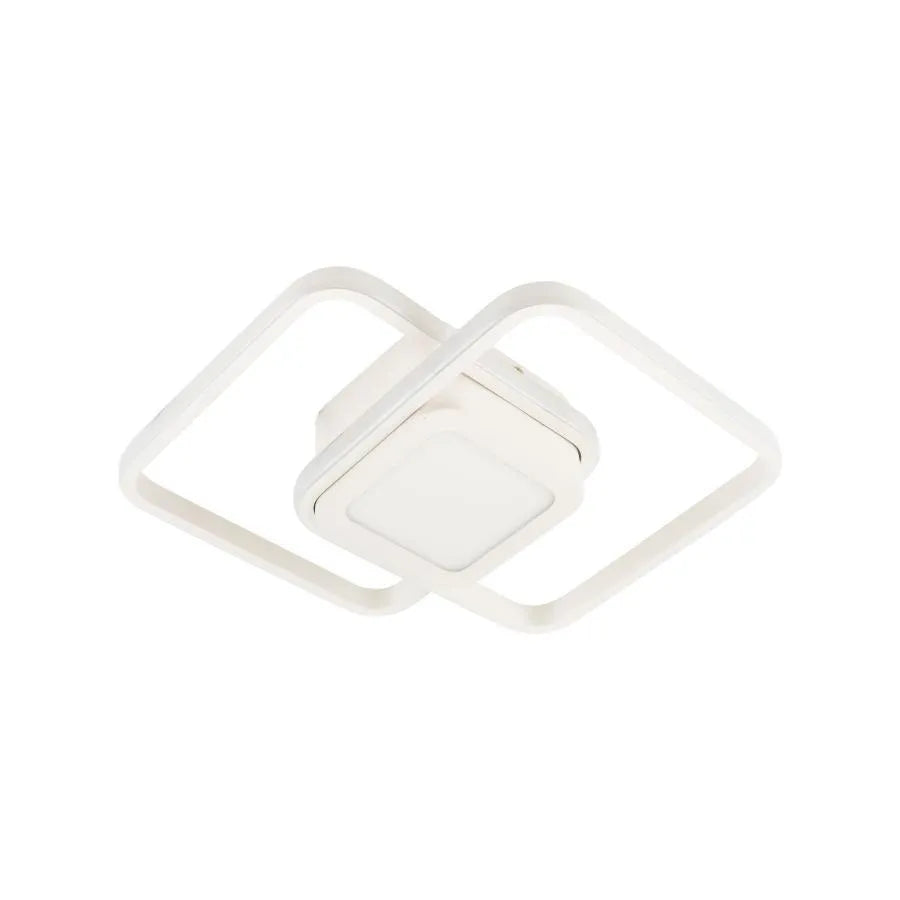 DUOFORM LED csillár 21 W, 3 négyzet, hideg/meleg/semleges fény, fehér, alkalmazott LED csillárok Alapértelmezett cím Alessandro Design