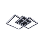 LED csillár távirányítóval FARYDA 120W, 3 négyzet, hideg/meleg/semleges fény, szabályozható, fekete LED csillárok távirányítóval Alapértelmezett cím Alessandro Design