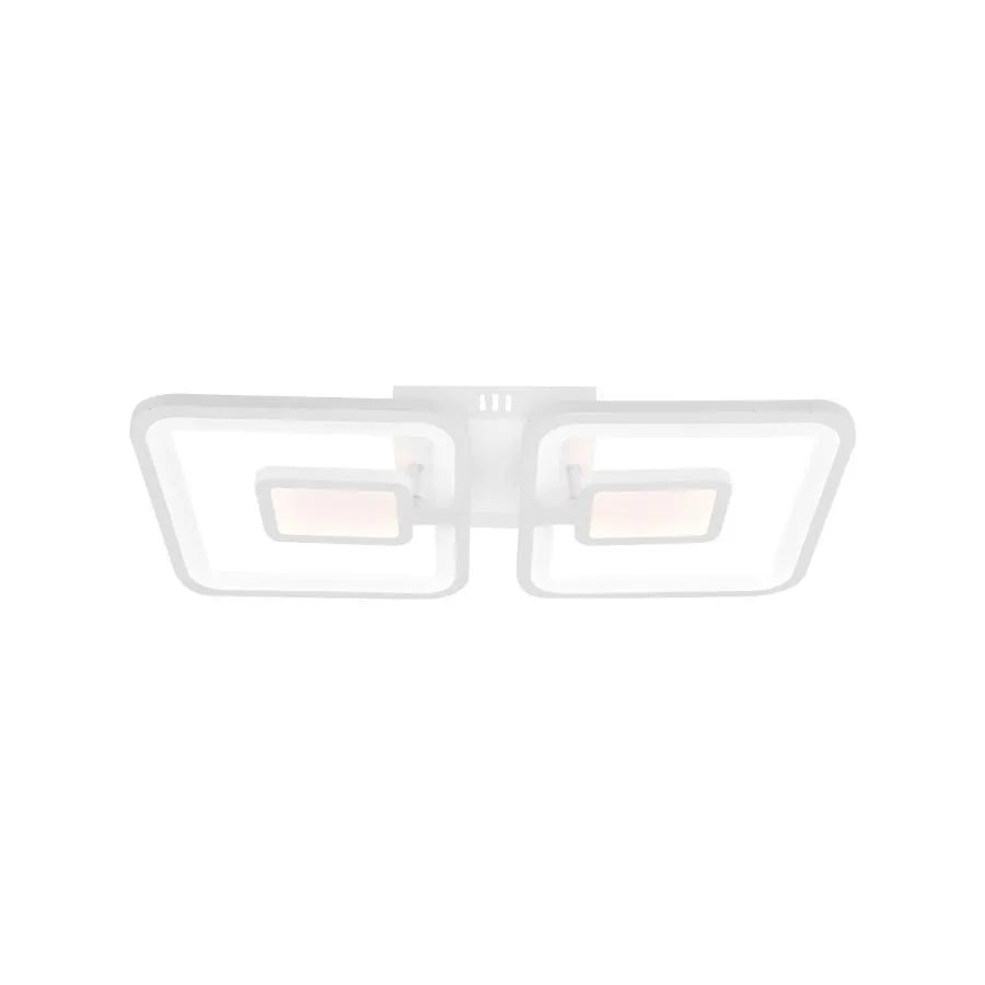 LED-csillár távirányítóval FELIX 28W, 2 négyzet, hideg/meleg/semleges fény, szabályozható, fehér LED-es csillár távirányítóval Alapértelmezett cím Alessandro Design