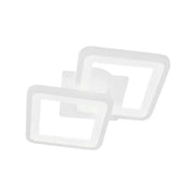 GIANI LED mennyezeti lámpa 26W, 2 négyzet, hideg/meleg/semleges fény, fehér