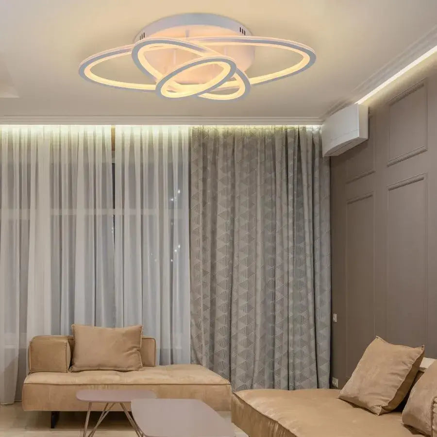 LED-es csillár távirányítóval TIANA 78W, 3 ellipszis, hideg/meleg/semleges fény, szabályozható, fehér LED-es csillár távirányítóval Alapértelmezett cím Alessandro Design