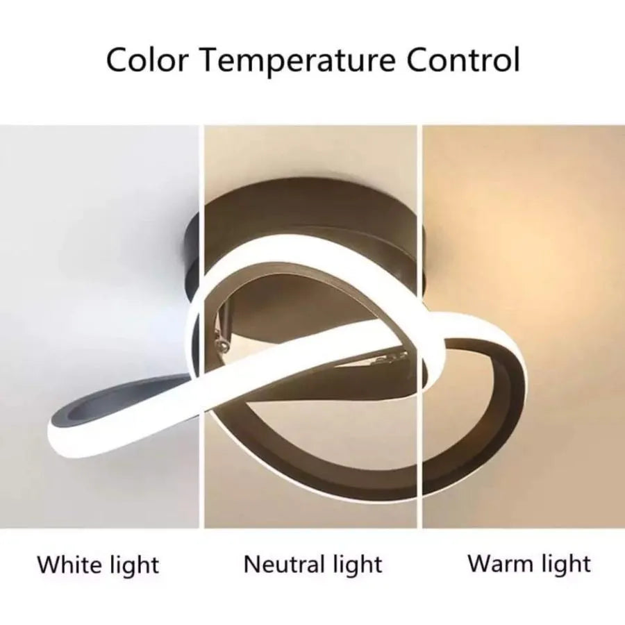 LED csillár VERTEX Flow 24W, átmérő 25cm, hideg/meleg/semleges fény, fekete alkalmazott LED csillárok alapértelmezett cím Alessandro Design