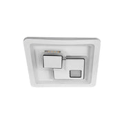 LED csillár KEREN 33W, négyzet alakú, hideg/meleg/semleges fény 3000K/4000K/6000K, fehér, fém és akril LED csillárok alapértelmezett cím Alessandro Design