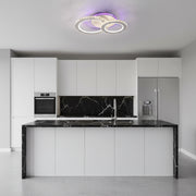 LED csillár távirányítóval és kristály NOVA ROTONDA RGB 42W, 2 kör, hideg/meleg/semleges fény, szabályozható, fehér LED-es csillár távirányítóval Alapértelmezett cím Alessandro Design