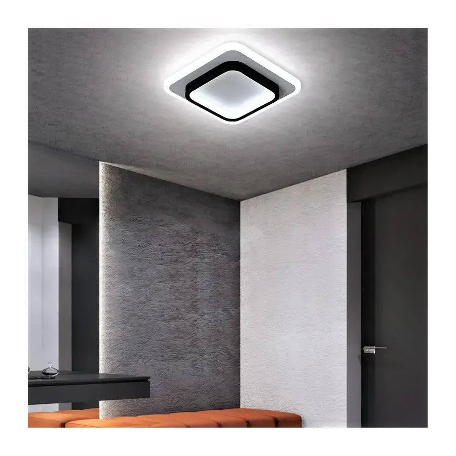 KHAI 20W LED mennyezeti lámpa, hideg/meleg/semleges fény, fekete fehér