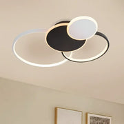 LED csillár távirányítóval KILLIAN 80W, 4 kör, hideg/meleg/semleges fény, szabályozható, fekete fehér LED csillárok távirányítóval Alapértelmezett cím Alessandro Design