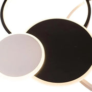 LED csillár távirányítóval KILLIAN 80W, 4 kör, hideg/meleg/semleges fény, szabályozható, fekete fehér LED csillárok távirányítóval Alapértelmezett cím Alessandro Design