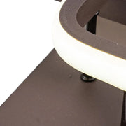 LED csillár LILIA 24W, 2 négyzet, hideg/meleg/semleges fény, barna