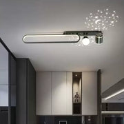 LED-csillár MEISSUN 44W, Lineáris, Hideg/Meleg/Semleges fény, Fekete LED-csillár Alapértelmezett cím Alessandro Design