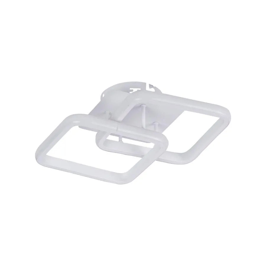 LED csillár LILIA 20W, 2 négyzet, hideg/meleg/semleges fény, fehér