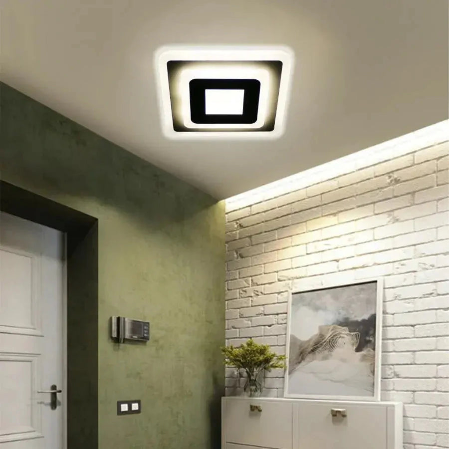 LED csillár MORNIKA 14W, átmérő 25 cm, négyzet, semleges fény, fehér LED csillár Alapértelmezett cím Alessandro Design