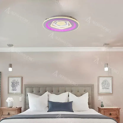 LED csillár távirányítóval MEIRA RGB, 180W, hideg/meleg/semleges fény, szabályozható, fehér LED-es csillárok távirányítóval Alapértelmezett cím Alessandro Design