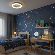 LED csillár ROCKET 49W, átmérő 49cm, hideg/meleg/semleges fény, fehér kék