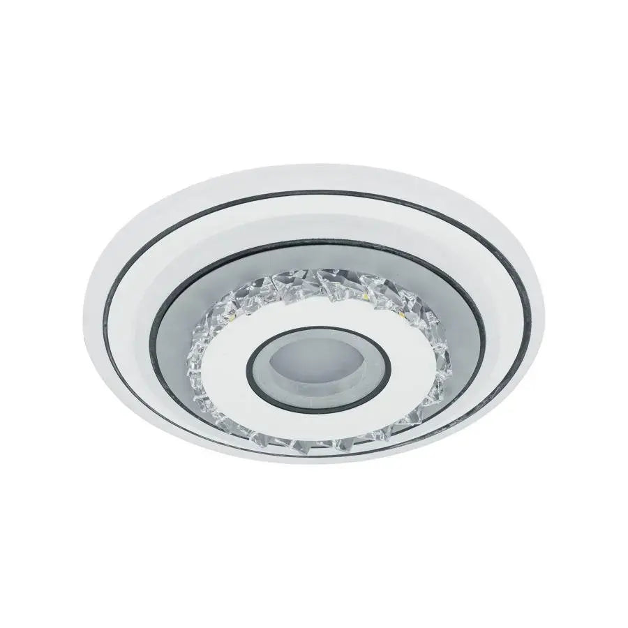 LED kristálycsillár SERILDA 40W, átmérő 20cm, hideg/meleg/semleges fény, fehér