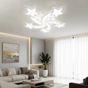LED-es csillár távirányítóval IPOMOEA 85W, 5 csillag, hideg/meleg/semleges fény, szabályozható, fehér LED-es csillár távirányítóval Alapértelmezett cím Alessandro Design