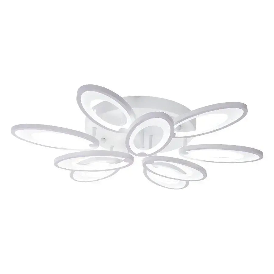 LED csillár távirányítóval NAPRAFORGÓ 98W, 9 elem, hideg/meleg/semleges fény, szabályozható, fehér LED csillárok távirányítóval Alapértelmezett cím Alessandro Design