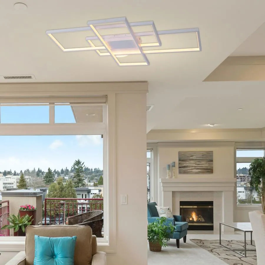 LED csillár távirányítóval LANDEN 84W, 3 elem, hideg/meleg/semleges fény, szabályozható, fehér LED csillárok távirányítóval Alapértelmezett cím Alessandro Design