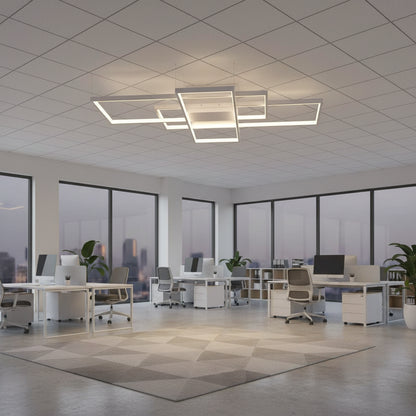 LED csillár távirányítóval LANDEN 84W, 3 elem, hideg/meleg/semleges fény, szabályozható, fehér LED csillárok távirányítóval Alapértelmezett cím Alessandro Design