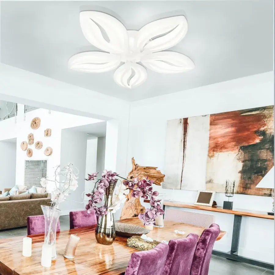 LED-es csillár távirányítóval ORCHID 66W, 5 szirom, hideg/meleg/semleges fény, szabályozható, fehér LED-es csillár távirányítóval Alapértelmezett cím Alessandro Design