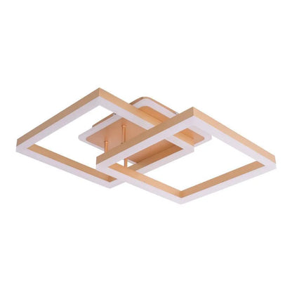 LED csillár távirányítóval ARWEN 142W, 2 négyzet, hideg/meleg/semleges fény, szabályozható, arany LED-es csillárok távirányítóval Alapértelmezett cím Alessandro Design