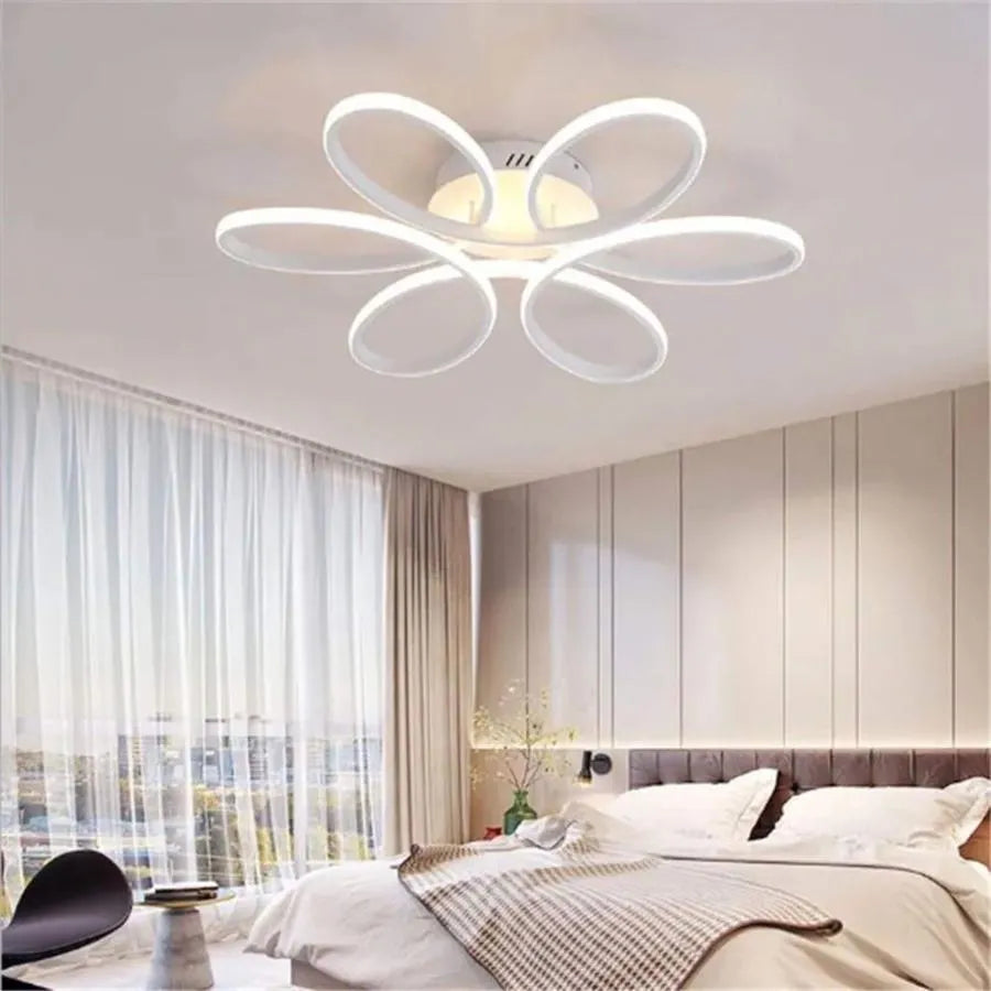LED-es csillár távirányítóval AYDA 116W, Hullámos, Hideg/Meleg/Semleges fény, Szabályozható, Fehér LED-es csillár távirányítóval Alapértelmezett cím Alessandro Design