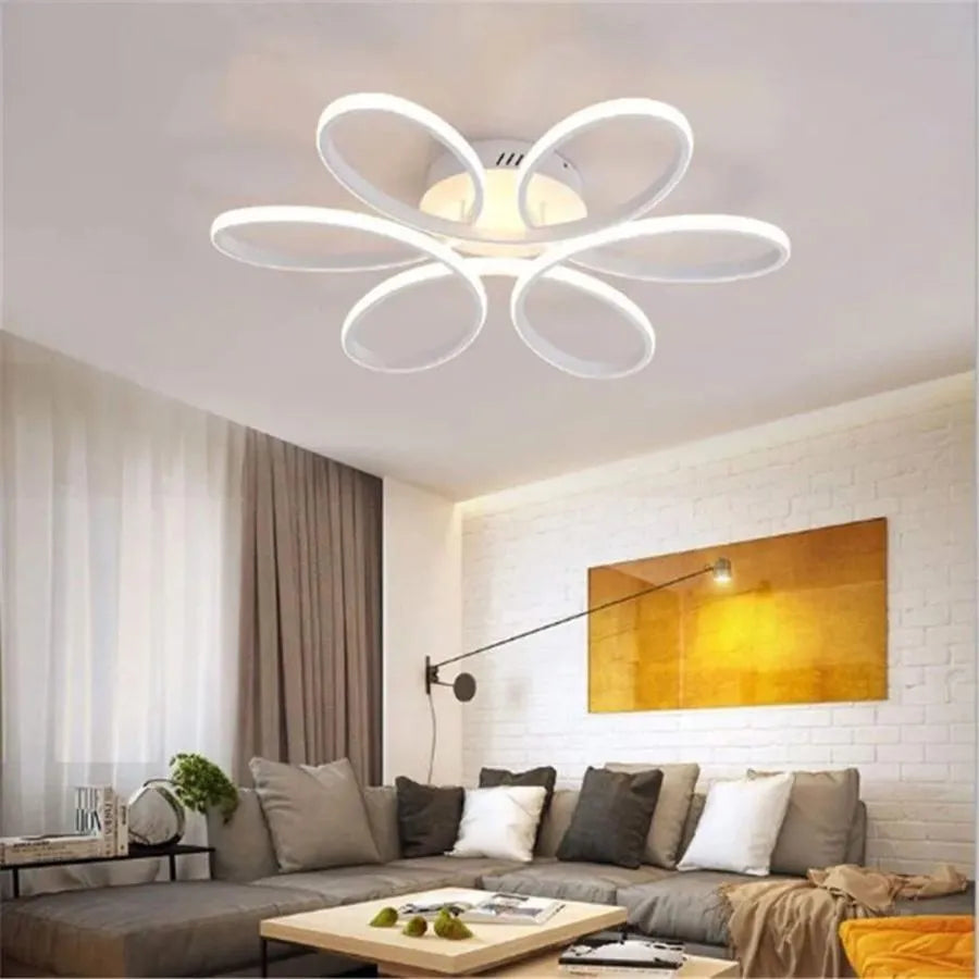 LED-es csillár távirányítóval AYDA 116W, Hullámos, Hideg/Meleg/Semleges fény, Szabályozható, Fehér LED-es csillár távirányítóval Alapértelmezett cím Alessandro Design
